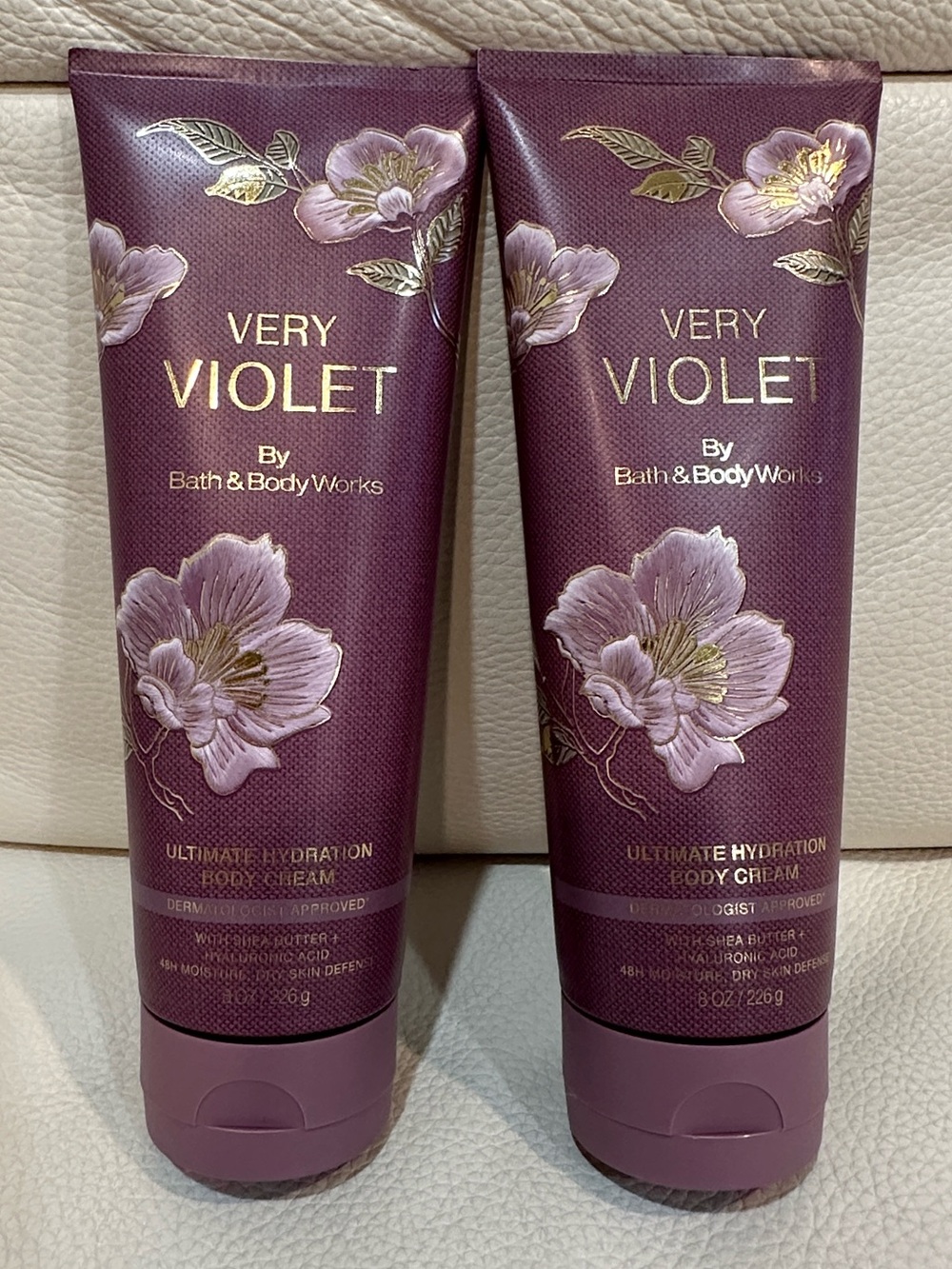 Bath & Body Works Very Violet Body Cream Bundle of 2 Full Size NIB